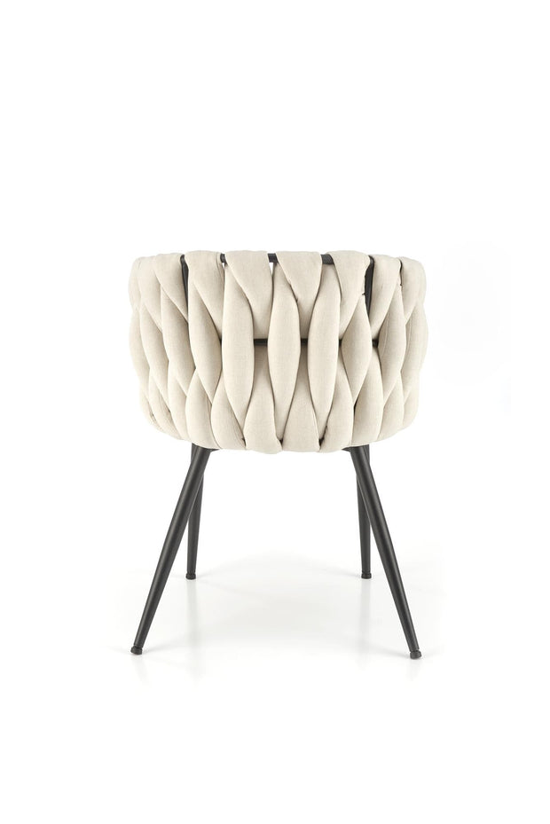 Sedia da pranzo in tessuto K516 Beige (2)
