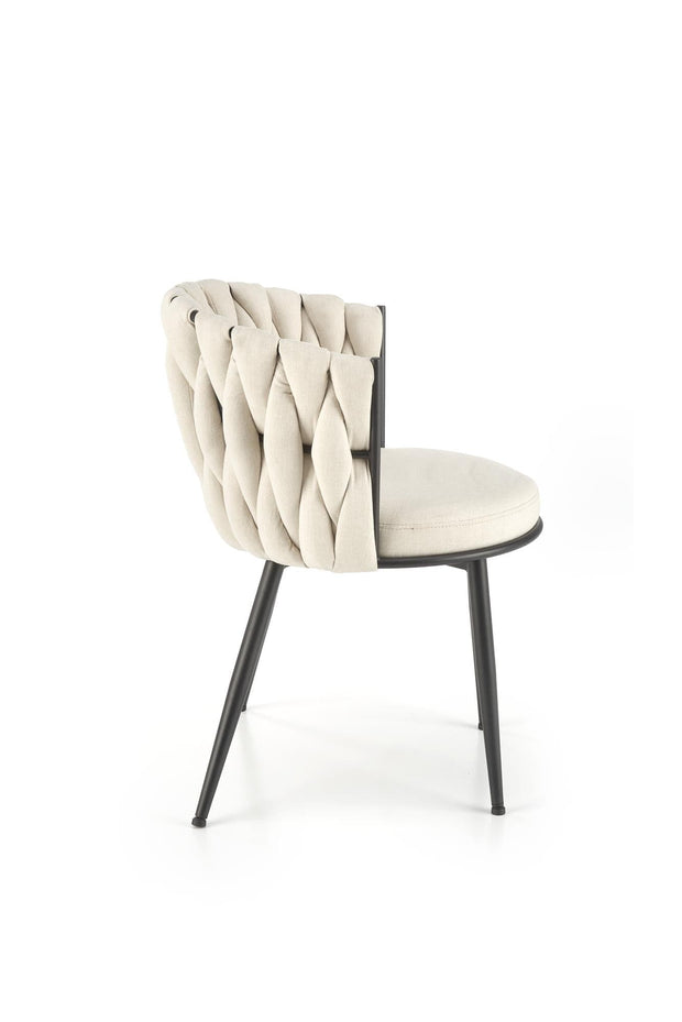 Sedia da pranzo in tessuto K516 Beige (4)