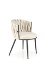 Sedia da pranzo in tessuto K516 Beige (5)