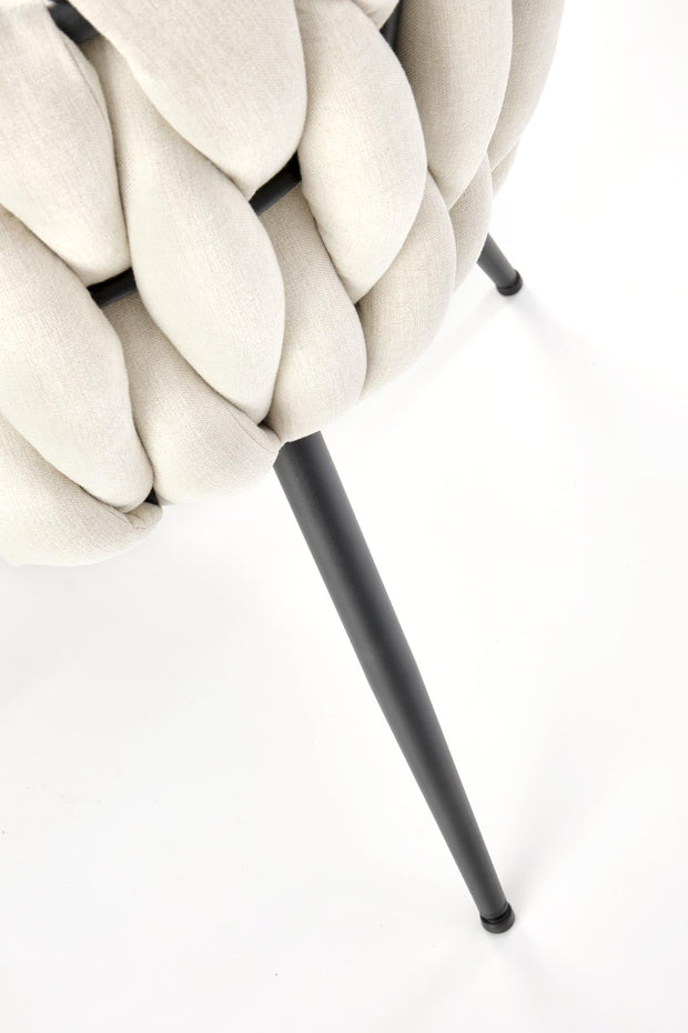 Sedia da pranzo in tessuto K516 Beige (7)