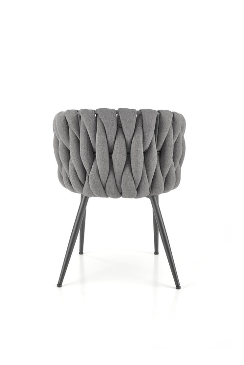 Sedia da pranzo in tessuto K516 Grigio (1)