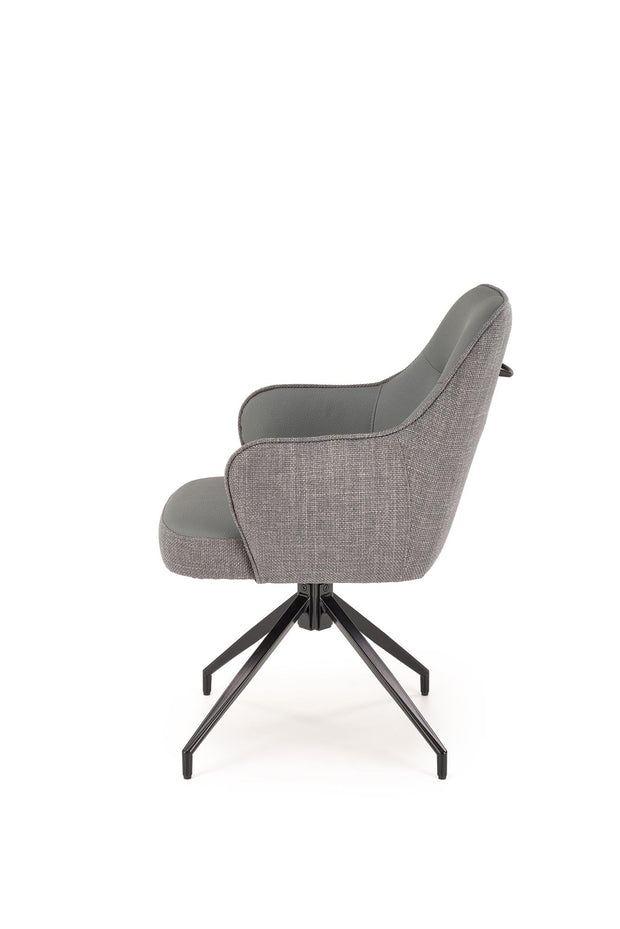Sedia da pranzo in tessuto K527 Grigio (5)