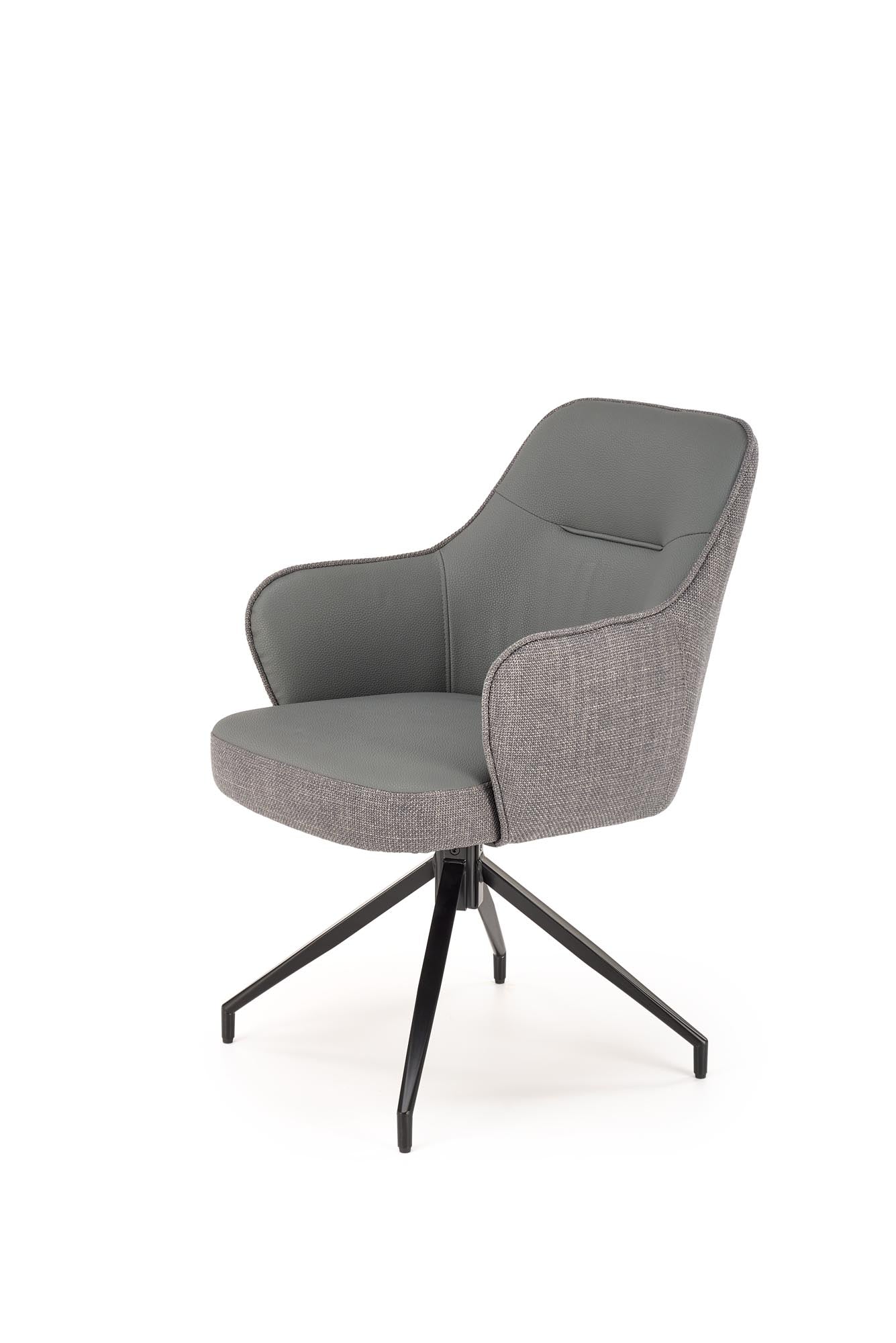 Sedia da pranzo in tessuto K527 Grigio (6)