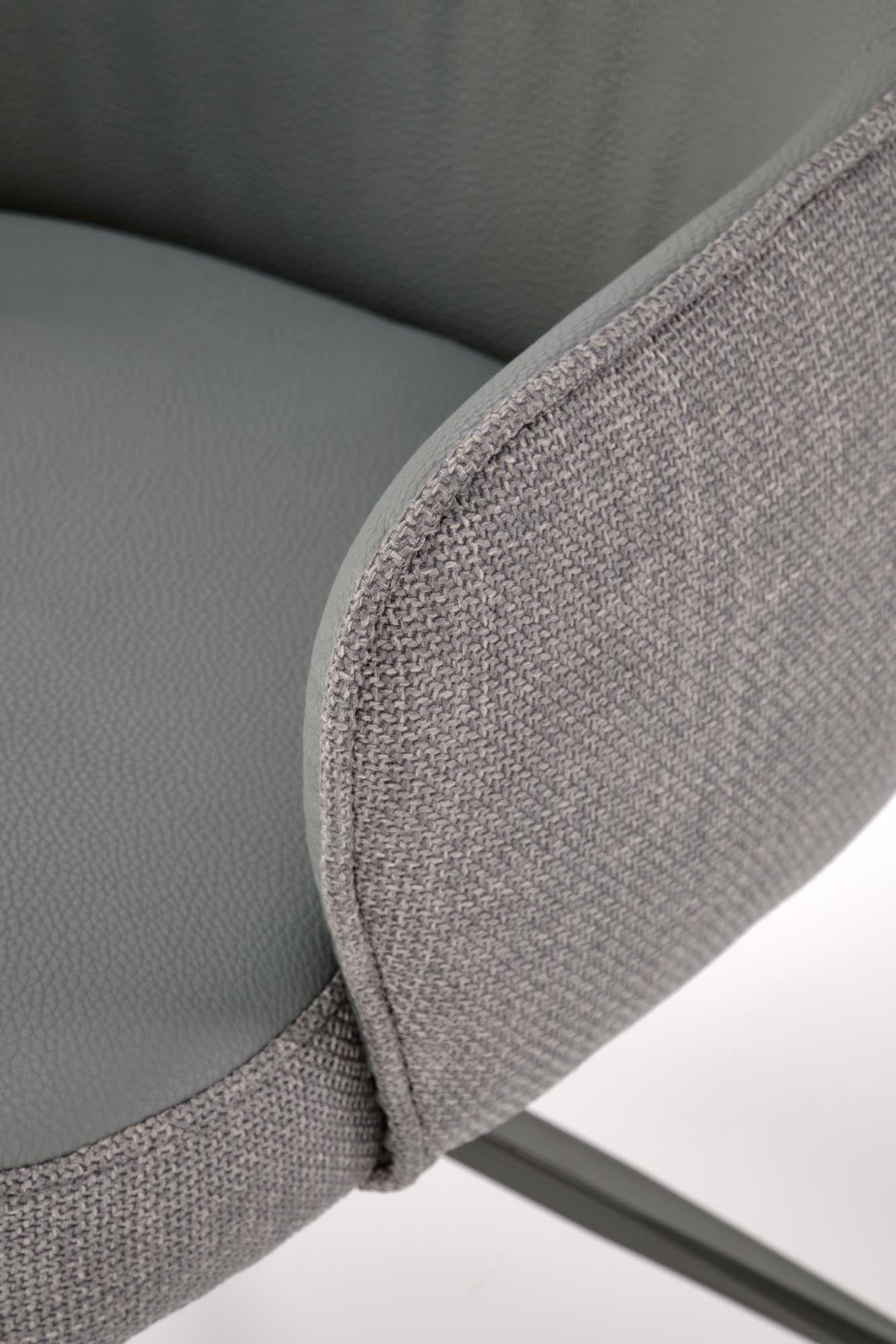 Sedia da pranzo in tessuto K527 Grigio (7)
