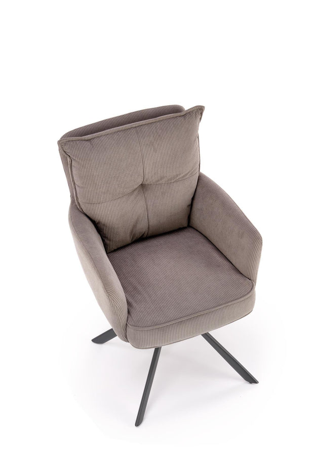 Sedia da pranzo in tessuto K528 Grigio (2)