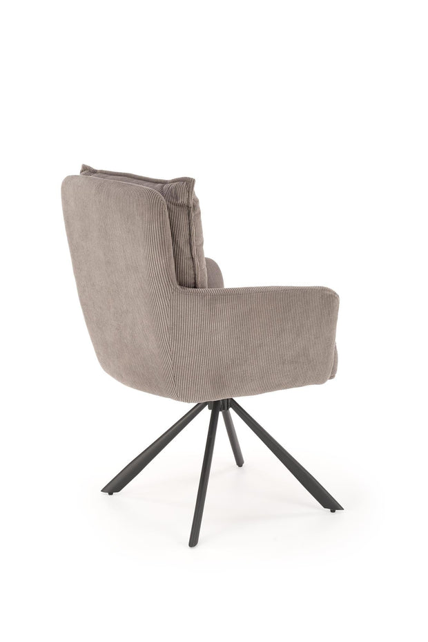 Sedia da pranzo in tessuto K528 Grigio (7)