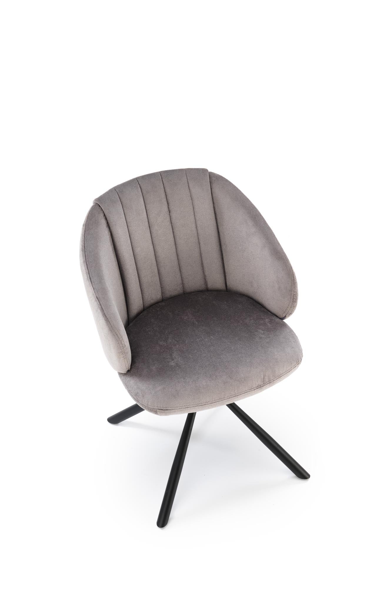 Sedia da pranzo in tessuto K533 Grigio (1)
