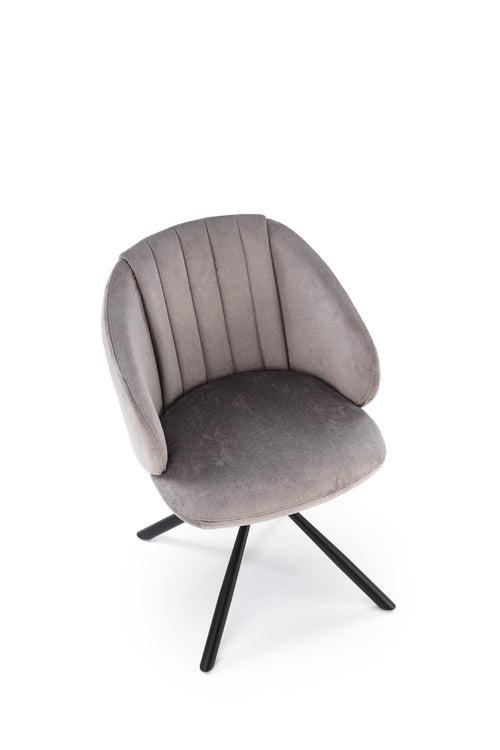 Sedia da pranzo in tessuto K533 Grigio (1)