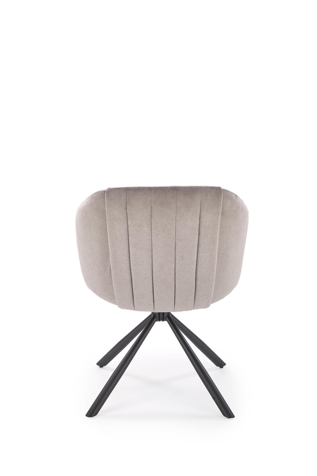 Sedia da pranzo in tessuto K533 Grigio (2)