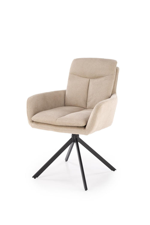 Sedia da pranzo in tessuto K536 Beige (1)