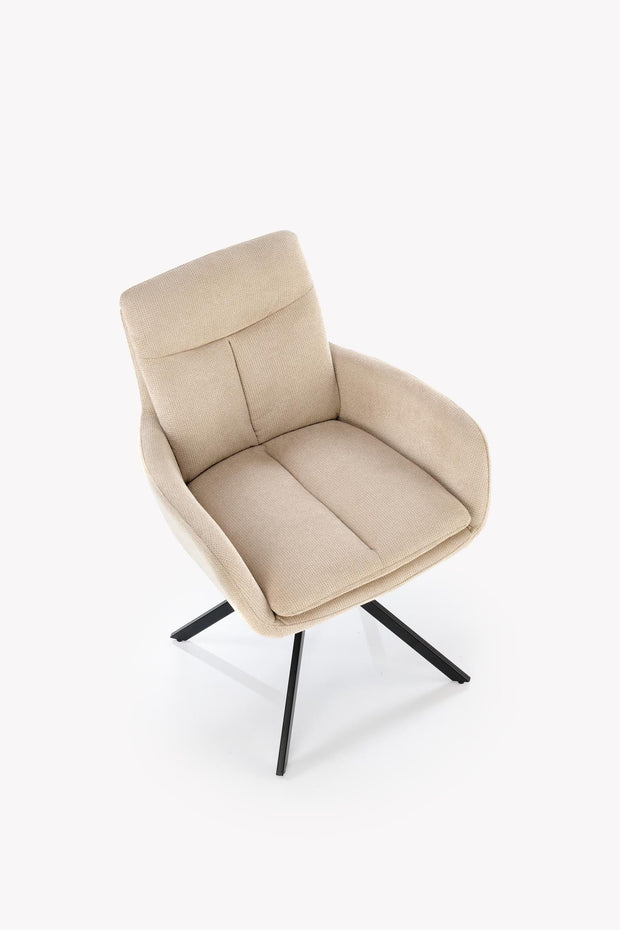 Sedia da pranzo in tessuto K536 Beige (2)