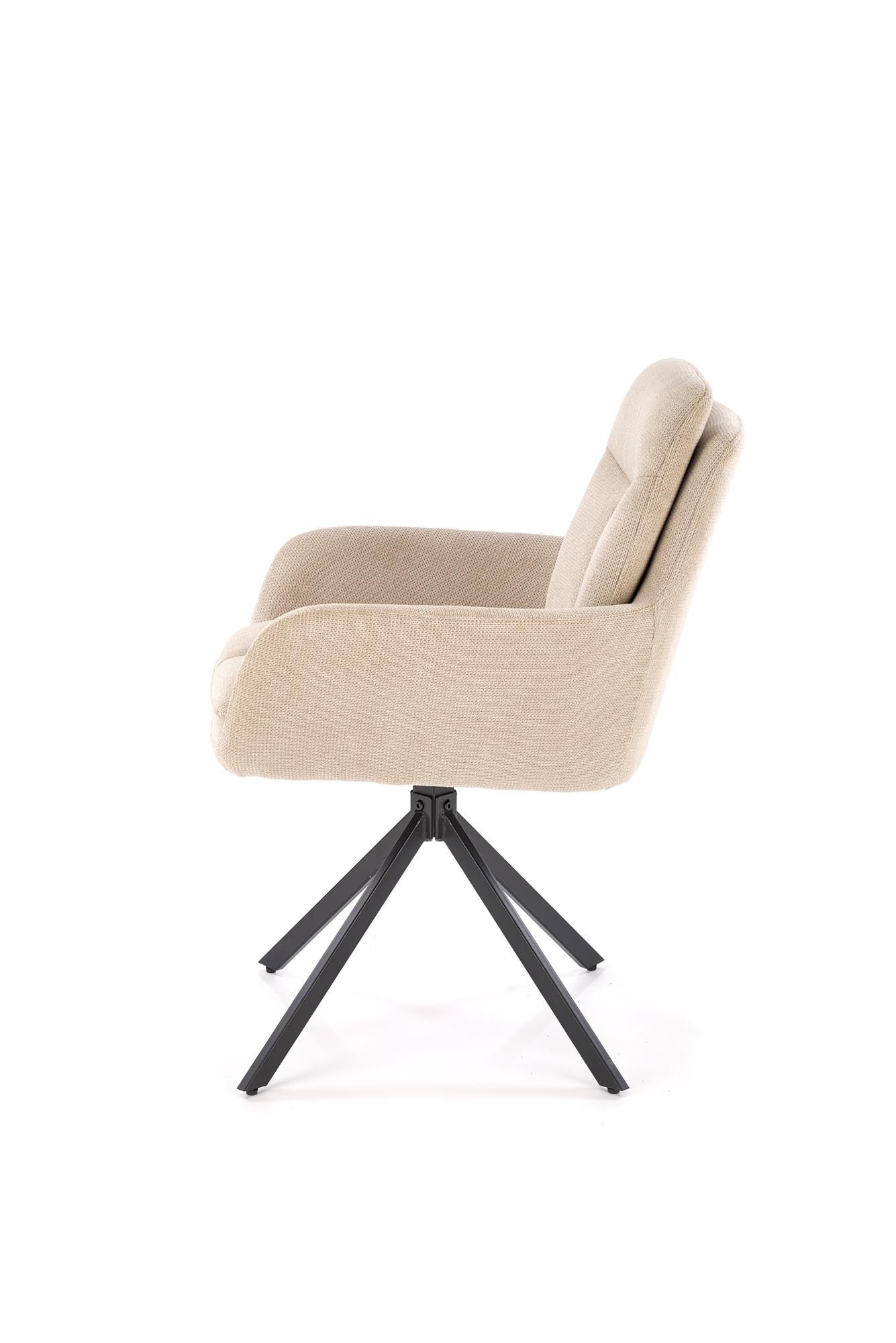 Sedia da pranzo in tessuto K536 Beige (5)