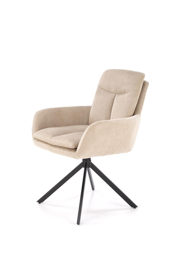 Sedia da pranzo in tessuto K536 Beige (6)