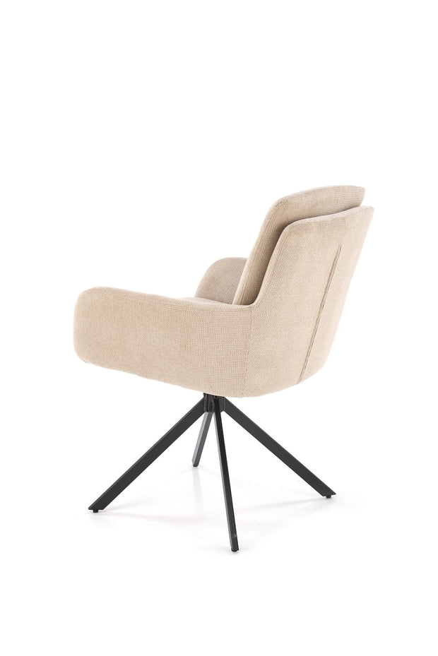 Sedia da pranzo in tessuto K536 Beige (7)