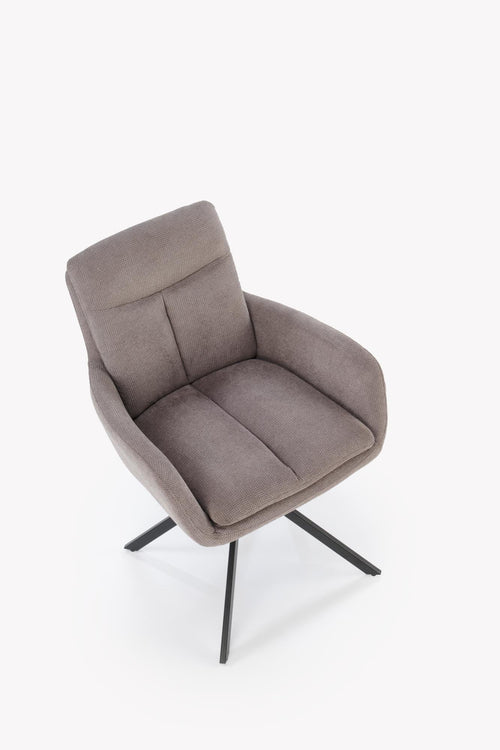 Sedia da pranzo in tessuto K536 Grigio (1)