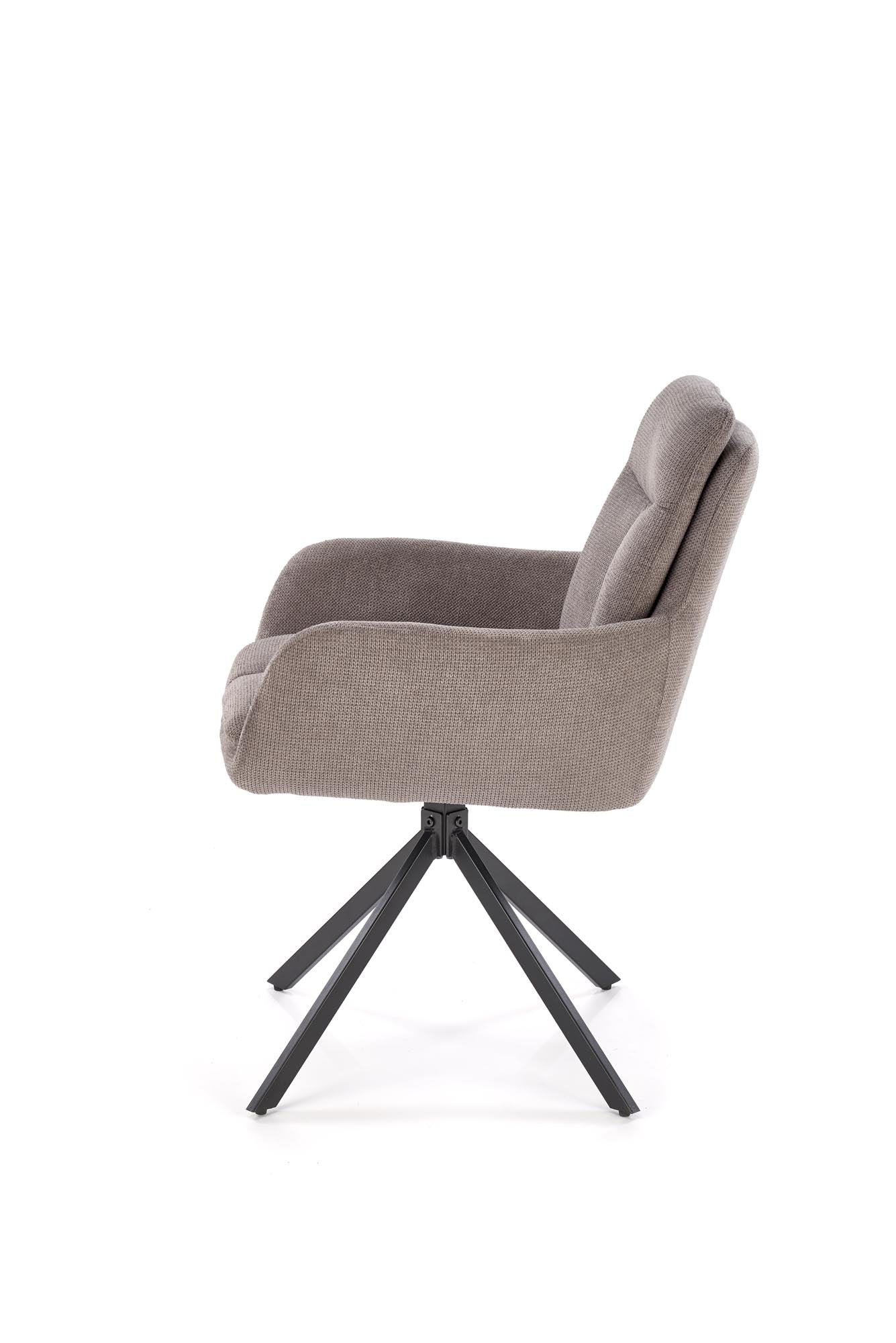 Sedia da pranzo in tessuto K536 Grigio (3)
