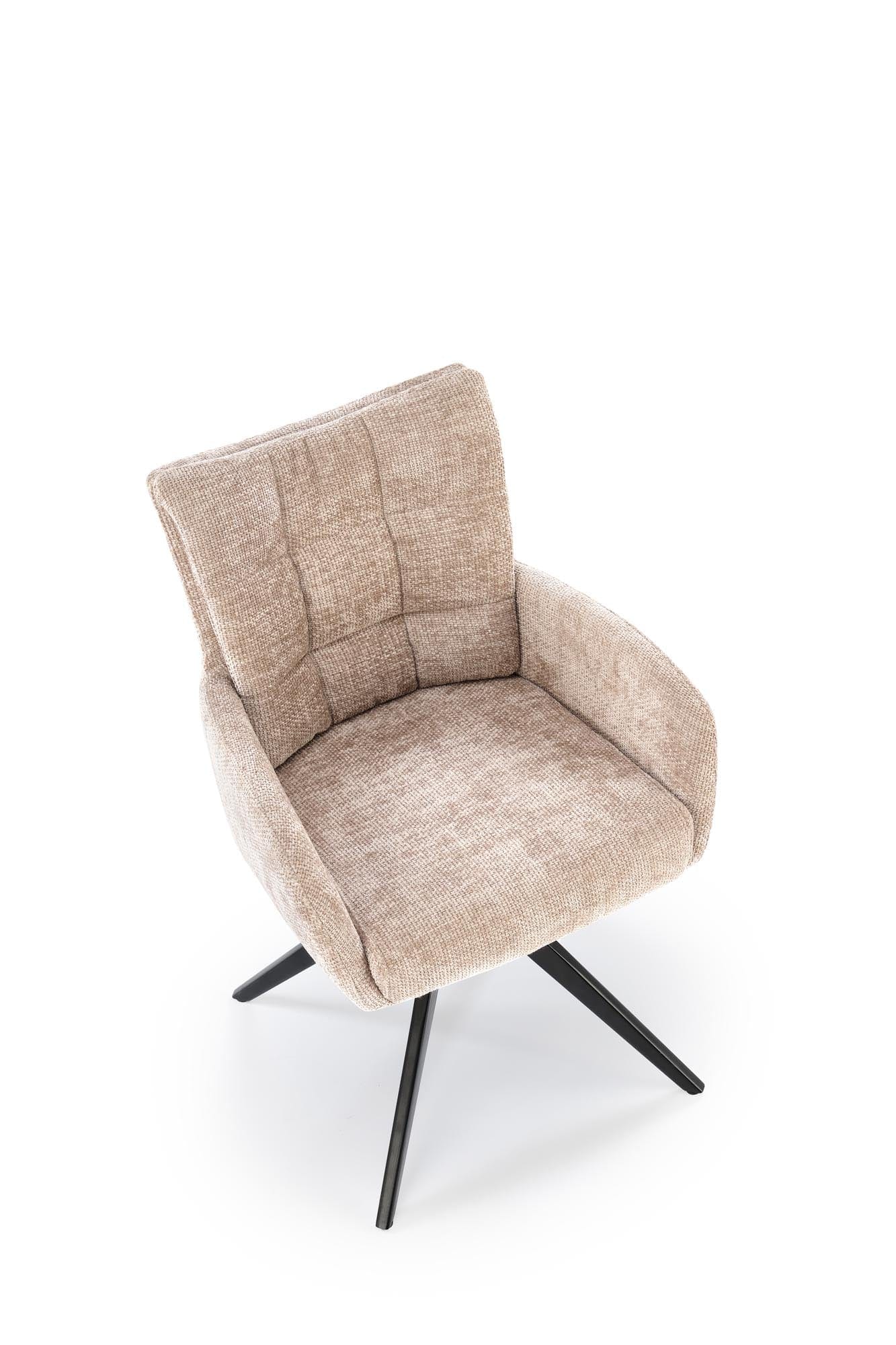 Sedia da pranzo in tessuto K540 Beige (3)