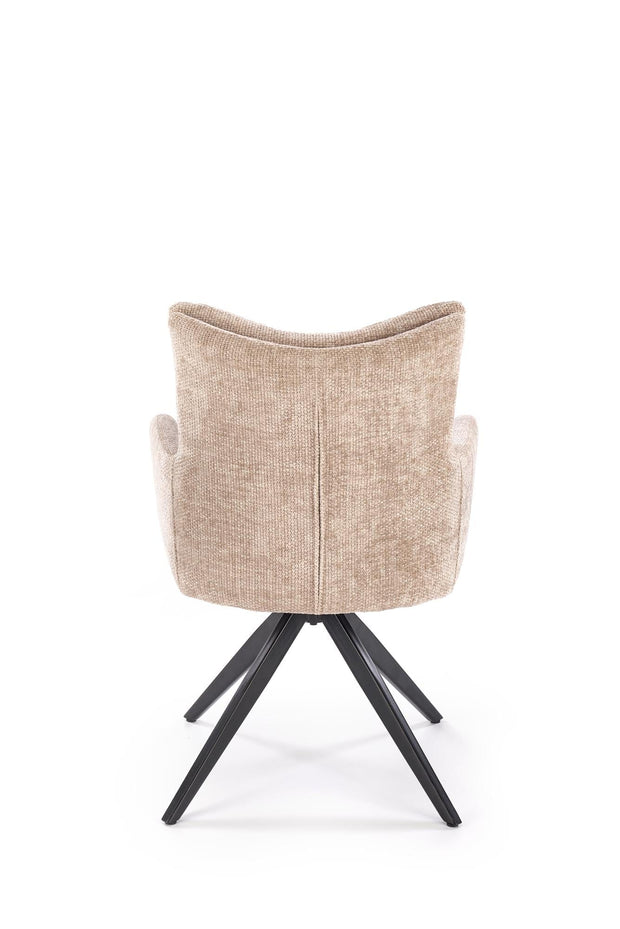 Sedia da pranzo in tessuto K540 Beige (4)