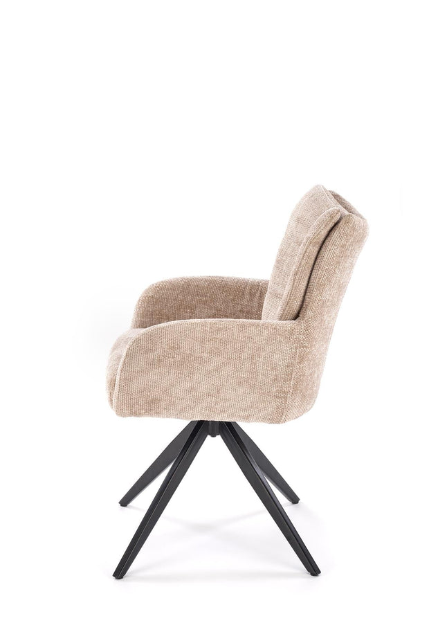 Sedia da pranzo in tessuto K540 Beige (5)