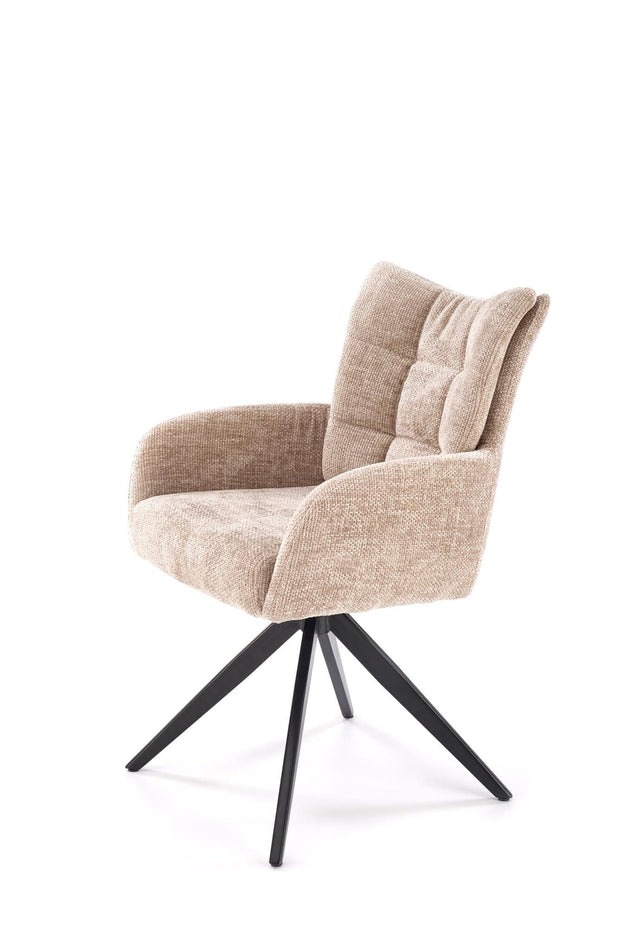 Sedia da pranzo in tessuto K540 Beige (6)