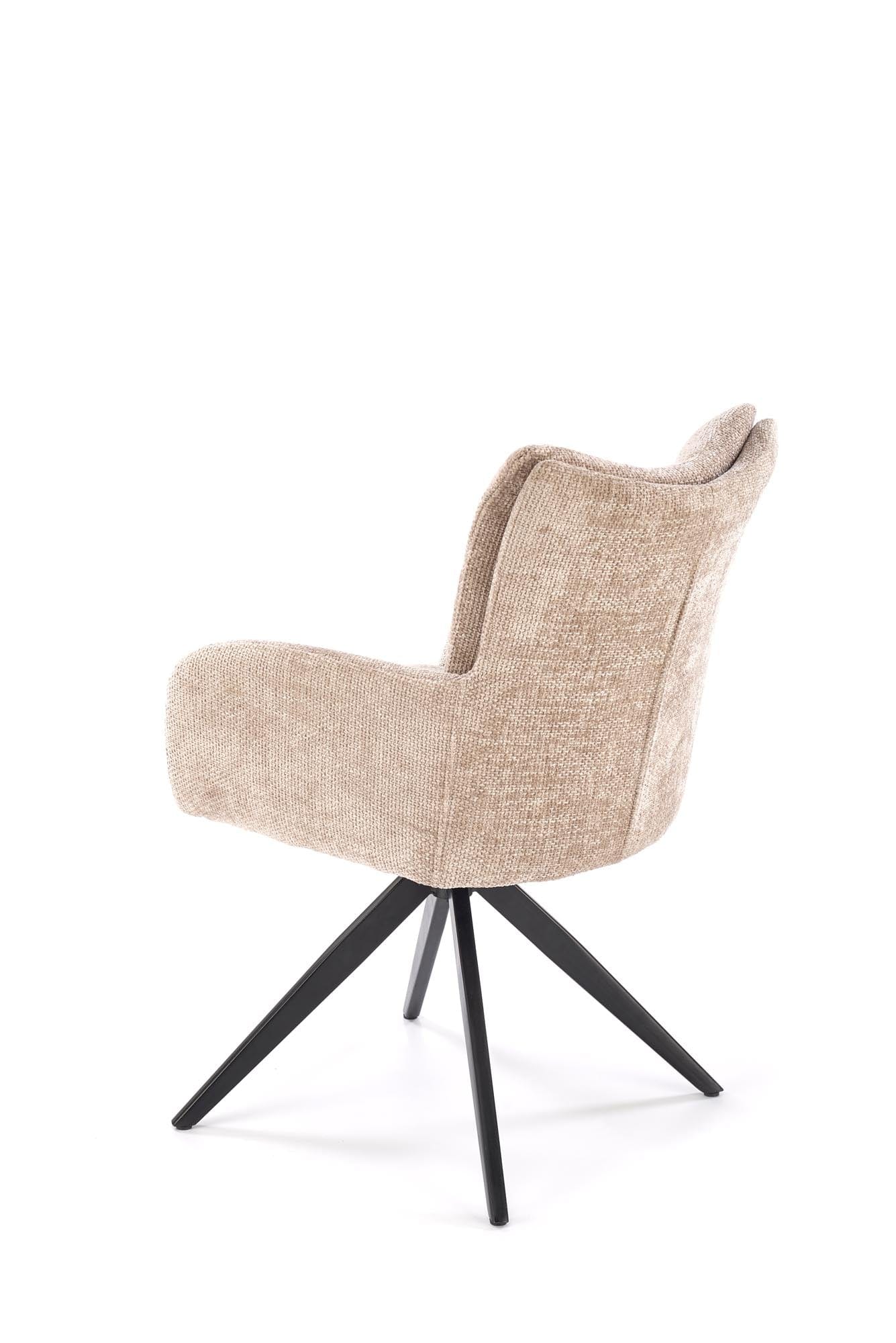 Sedia da pranzo in tessuto K540 Beige (7)