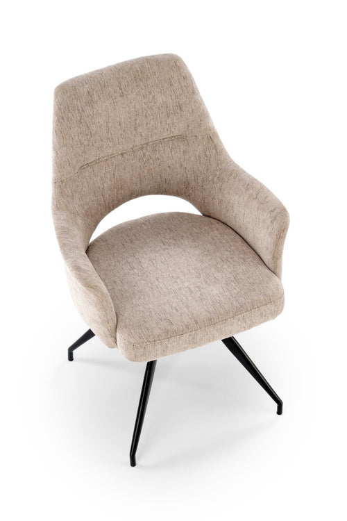 Sedia da pranzo in tessuto K542 Beige (1)