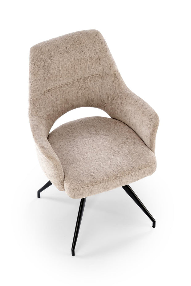 Sedia da pranzo in tessuto K542 Beige (1)