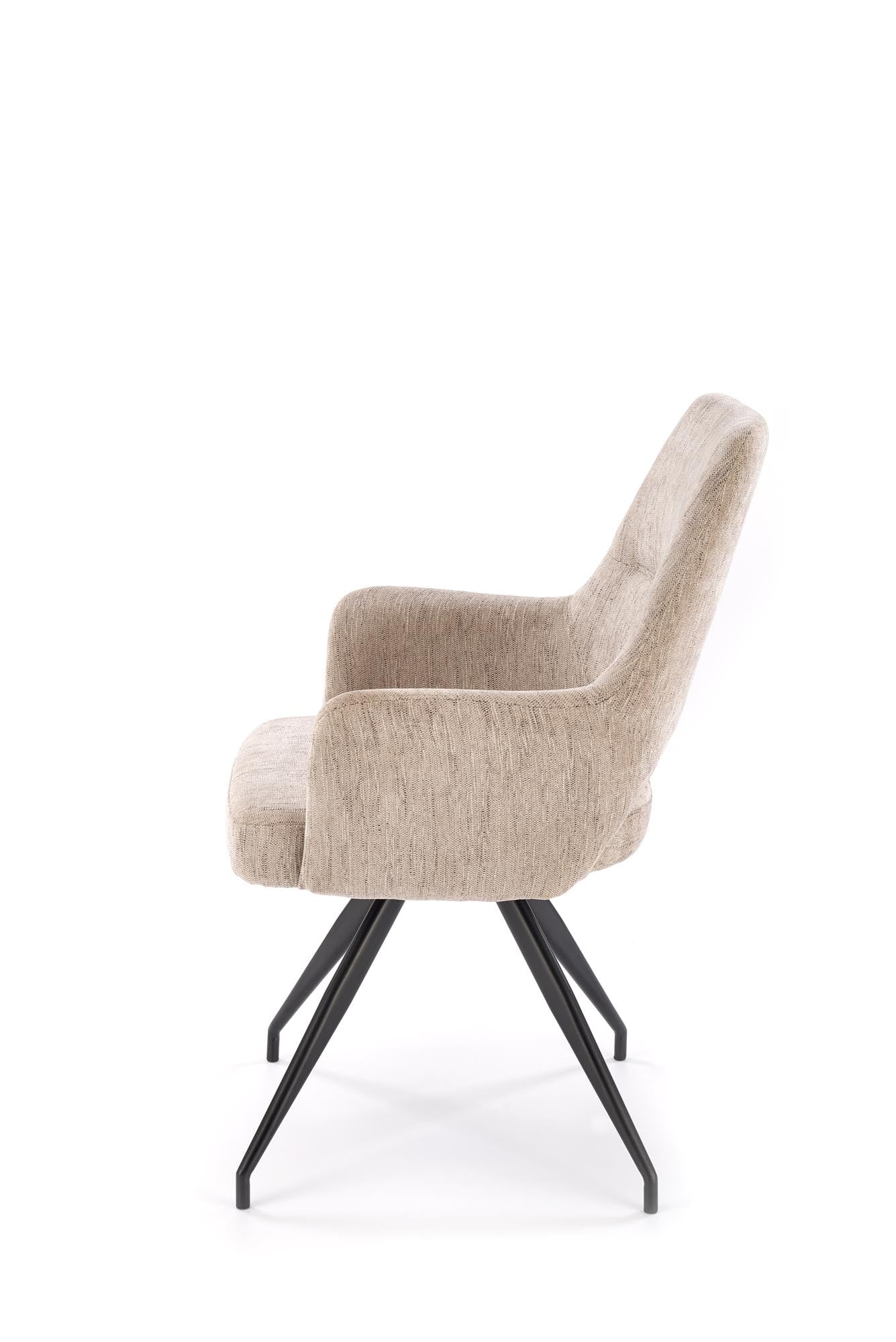 Sedia da pranzo in tessuto K542 Beige (3)