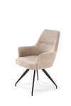Sedia da pranzo in tessuto K542 Beige (4)