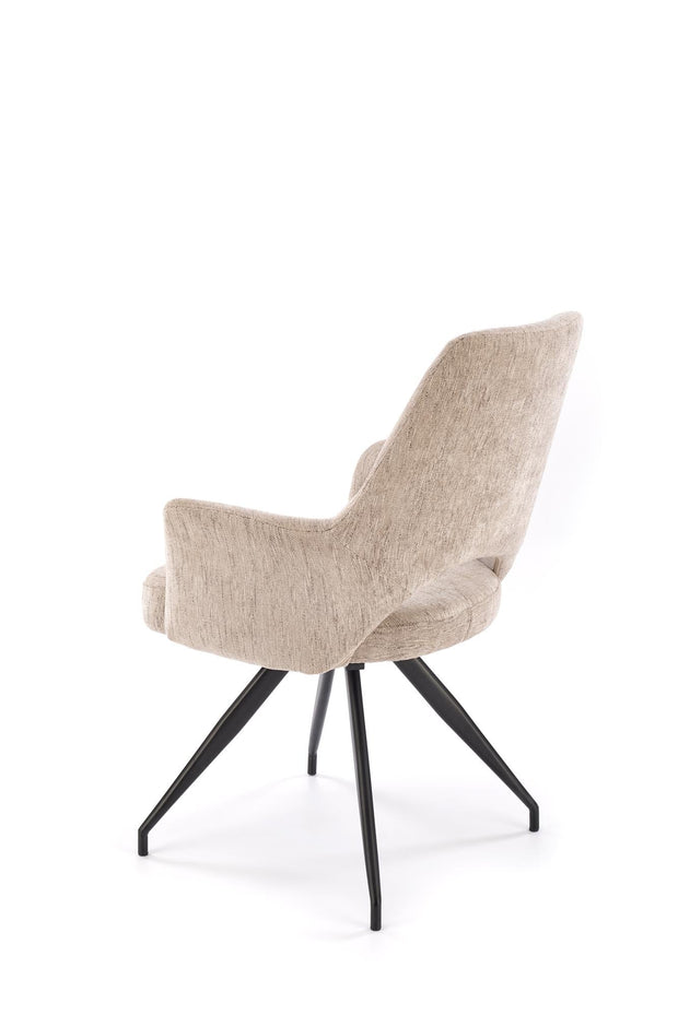 Sedia da pranzo in tessuto K542 Beige (5)