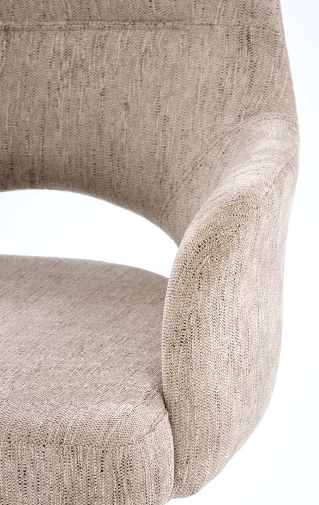 Sedia da pranzo in tessuto K542 Beige (7)