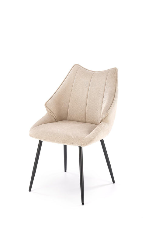 Sedia da pranzo in tessuto K543 Beige