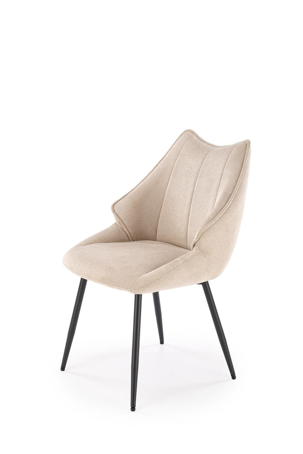 Sedia da pranzo in tessuto K543 Beige (2)