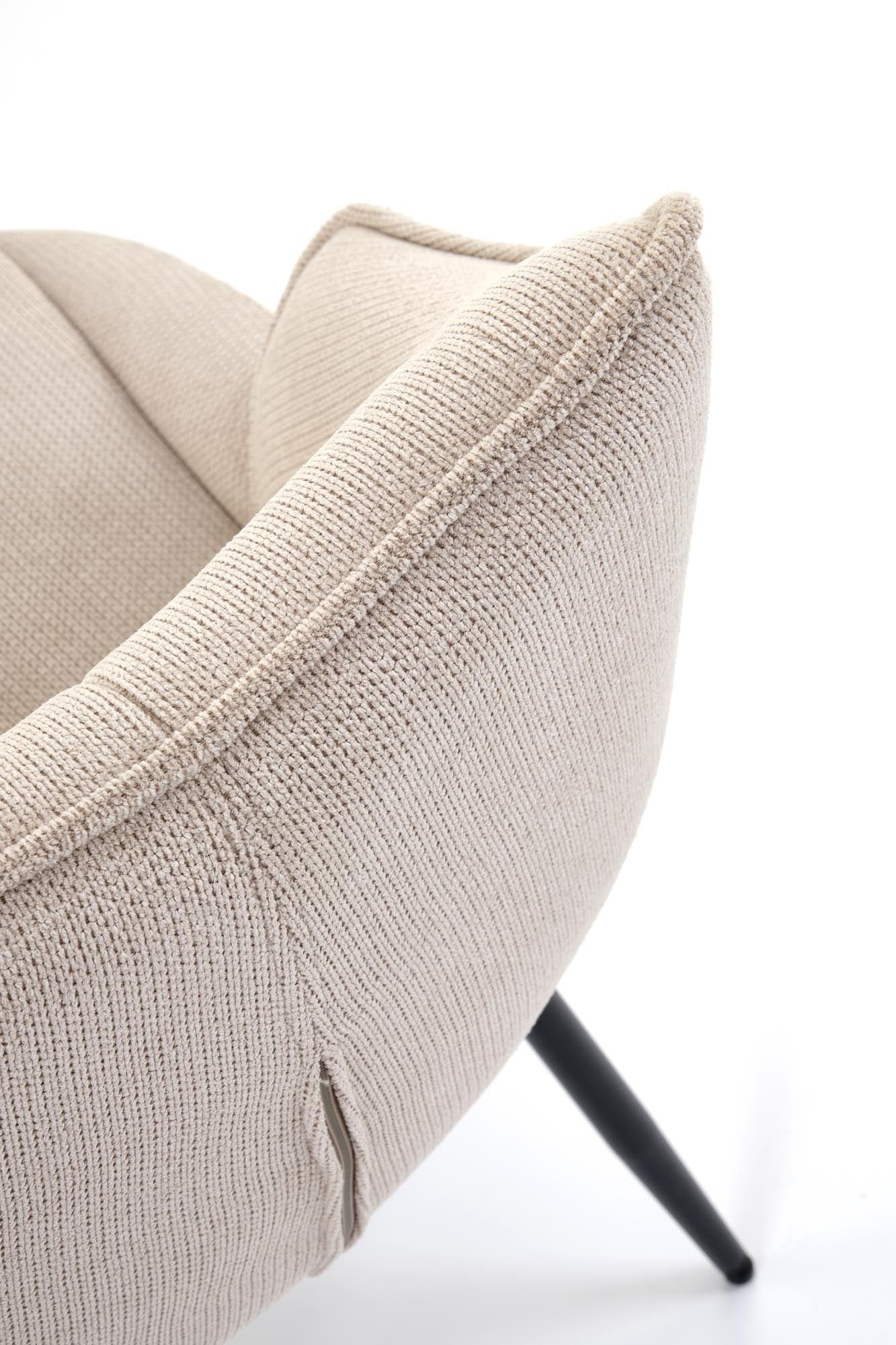 Sedia da pranzo in tessuto K543 Beige (5)