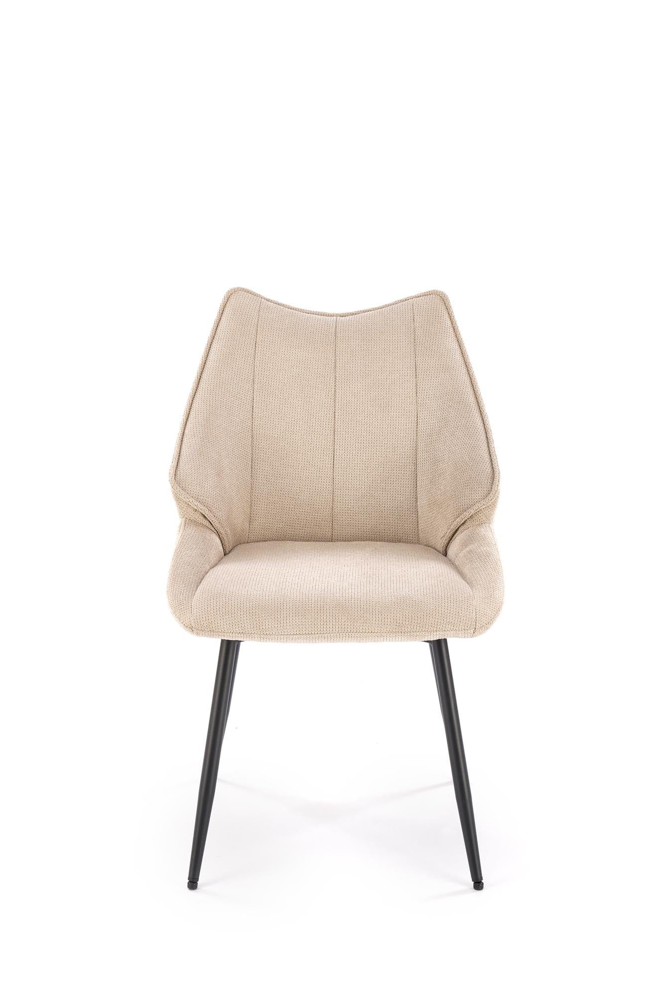 Sedia da pranzo in tessuto K543 Beige (6)