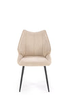 Sedia da pranzo in tessuto K543 Beige (6)