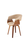 Sedia da pranzo in tessuto K545 Beige (5)