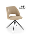 Sedia da pranzo in tessuto K546 Beige