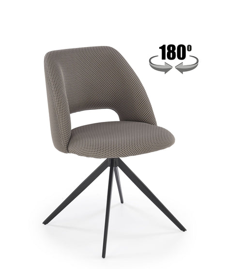 Sedia da pranzo in tessuto K546 Grigio