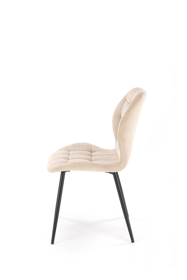 Sedia da pranzo in tessuto K548 Beige (2)