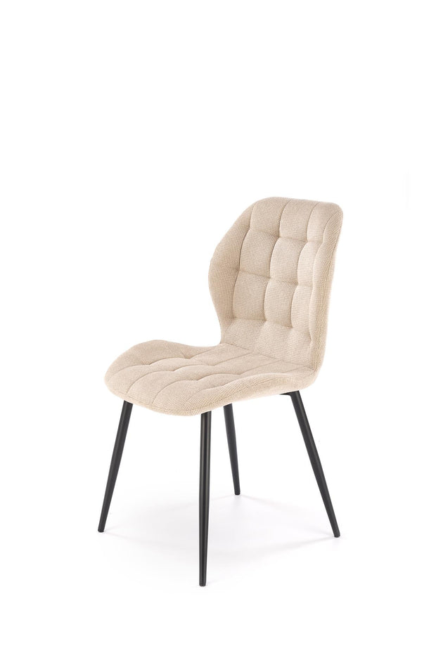 Sedia da pranzo in tessuto K548 Beige (3)