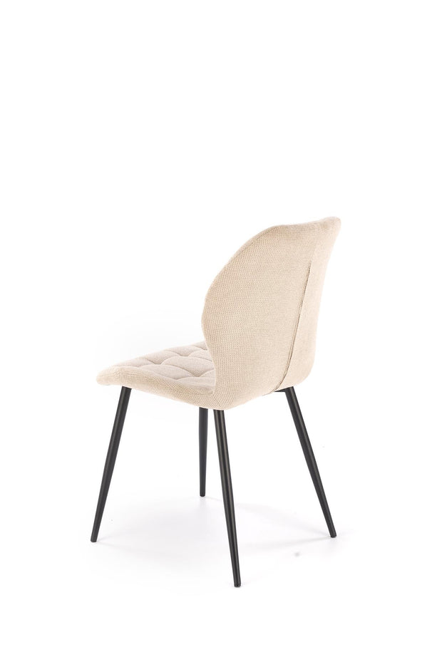 Sedia da pranzo in tessuto K548 Beige (4)