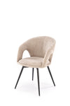 Sedia da pranzo in tessuto K550 Beige (1)
