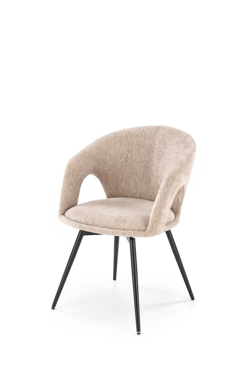 Sedia da pranzo in tessuto K550 Beige (1)