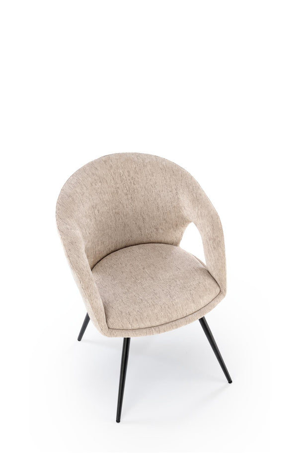 Sedia da pranzo in tessuto K550 Beige (2)
