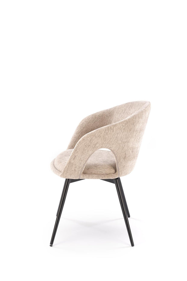 Sedia da pranzo in tessuto K550 Beige (5)