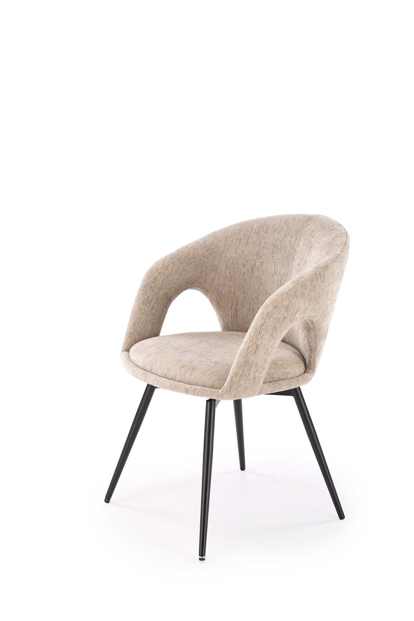 Sedia da pranzo in tessuto K550 Beige (6)
