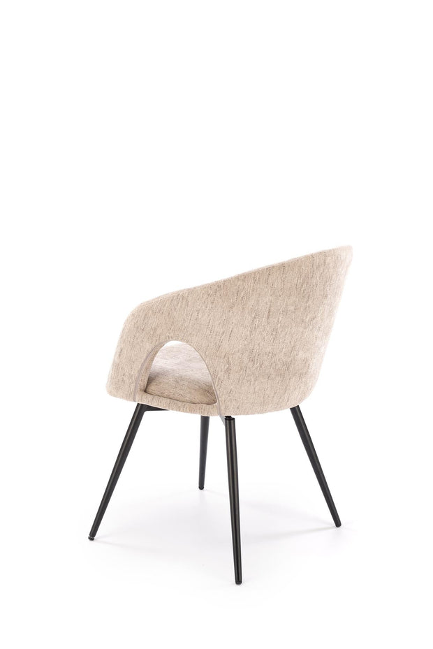 Sedia da pranzo in tessuto K550 Beige (7)