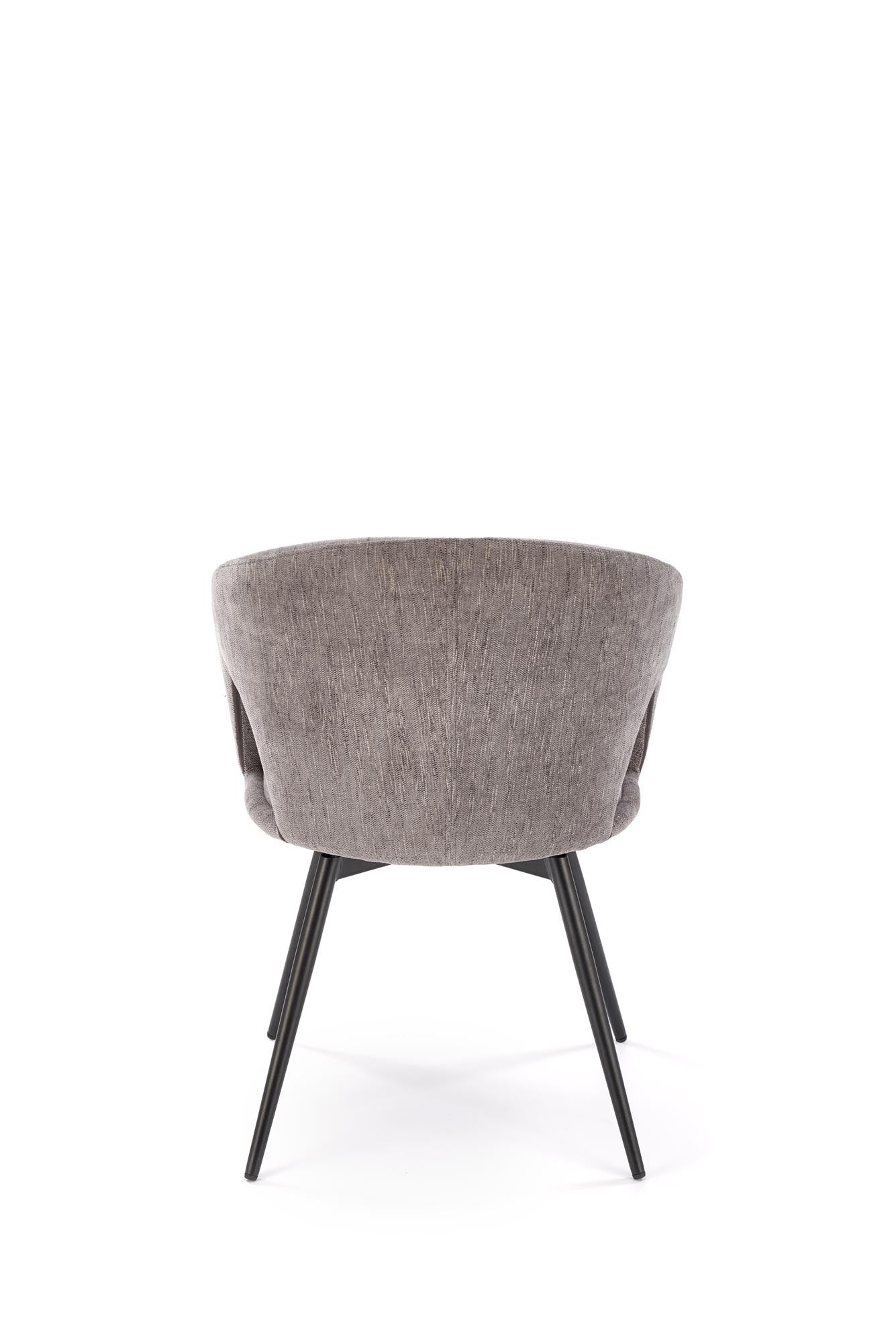 Sedia da pranzo in tessuto K550 Grigio (3)