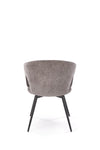 Sedia da pranzo in tessuto K550 Grigio (3)